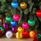 24 Pcs Christmas Satin Balls Christmas Silk Ball Ornaments (Multicolor,2.2 Inch)